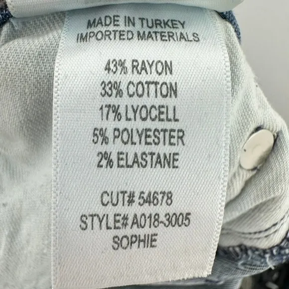 AGOLDE Size 28 High‎ Rise Ankle Crop Raw Hem Slim Straight Leg Denim Jeans - Image 9