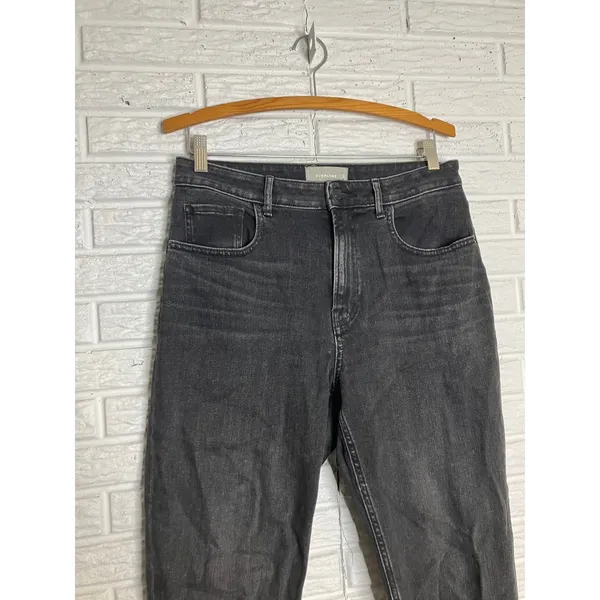 Everlane The Curvy Cheeky Jean Womens 30 Black Excellent High Rise Ankle Tapered - Image 2