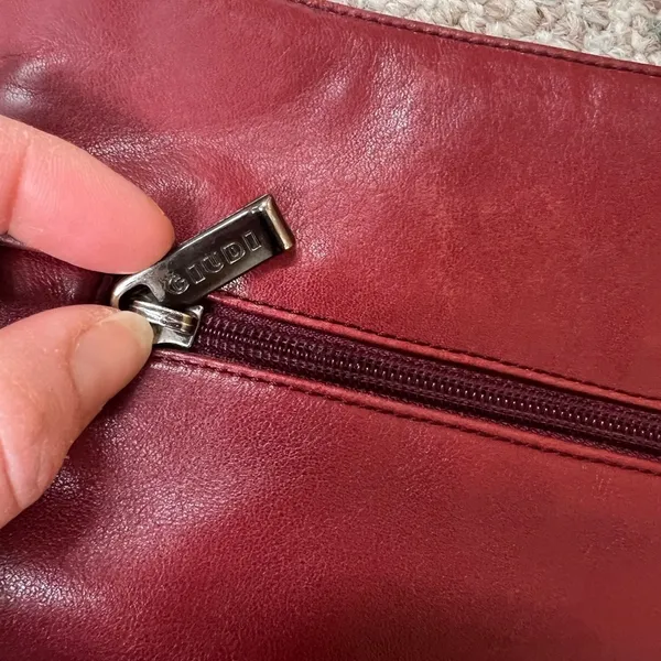 Giudi Vintage Italian Leather Red Bag - Image 7