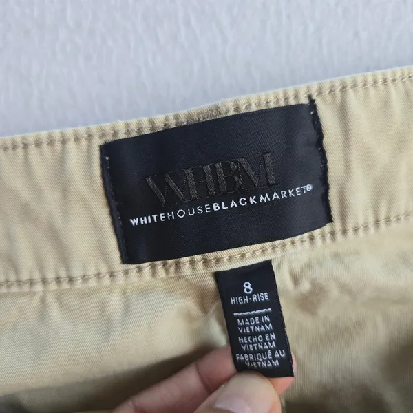 White House Black‎ Market Pret-A-Jet High Rise Slim Ankle Khaki Utility Pants 8 - Image 4