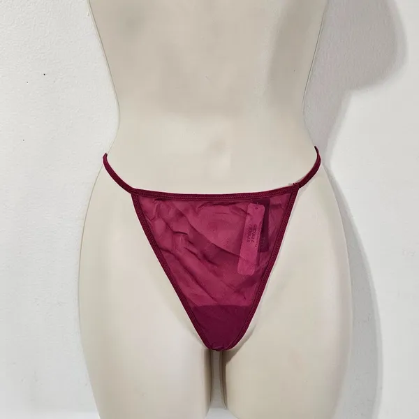 Victoria's Secret Pleated Embellished Babydoll - Claret Red - Size M - 11211557 - Image 7