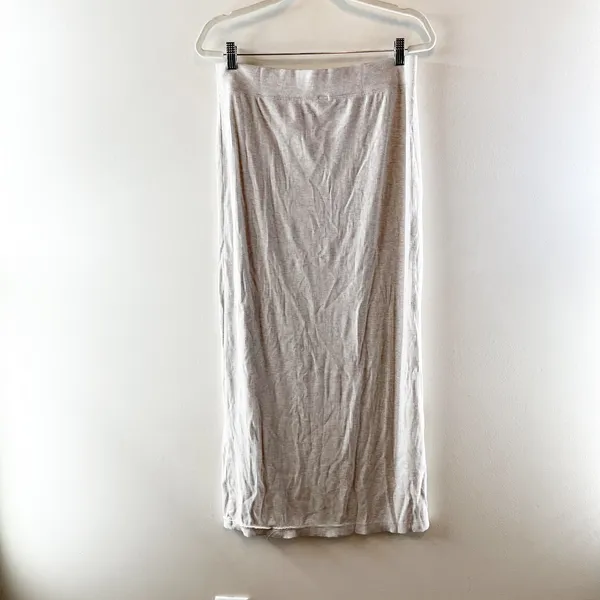 Aerie Ribbed Maxi Skirt Gray Large - Image 5