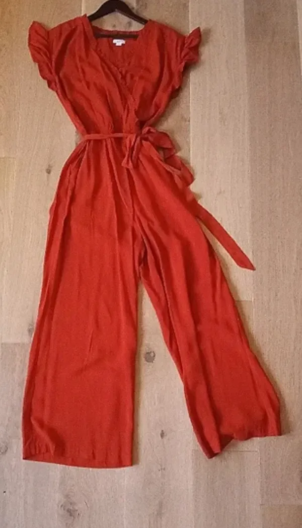 Loft Burnt Orange Jumpsuit - Image 3