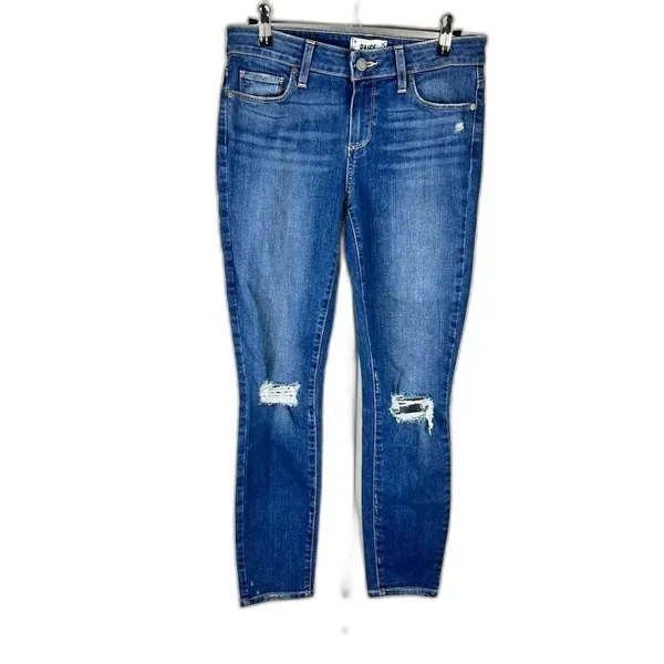 PAIGE Keely Destructured Skinny Distressed Jeans Size 29 - Image 2