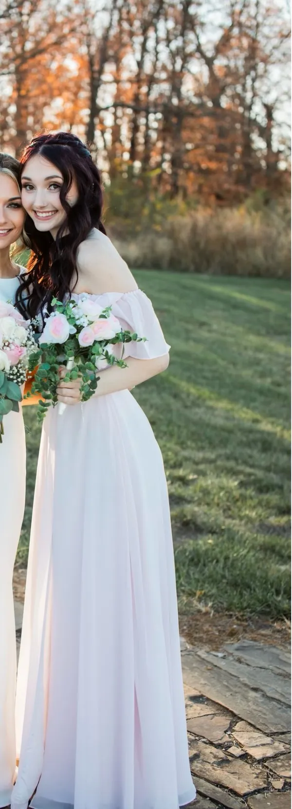 Azazie Dress Blushing Pink - Image 2