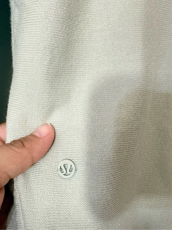 Lululemon Take It All In Sweater Light Sage Long Sleeve Cotton Knit - Image 10