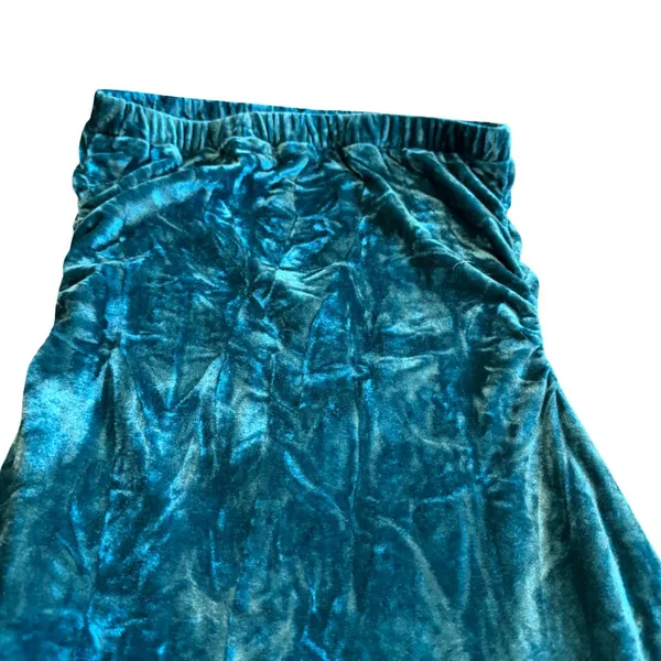 Silence + Noise Luna Velvet Midi Dress High Slit Strapless Flowy Size XS NWT - Image 12