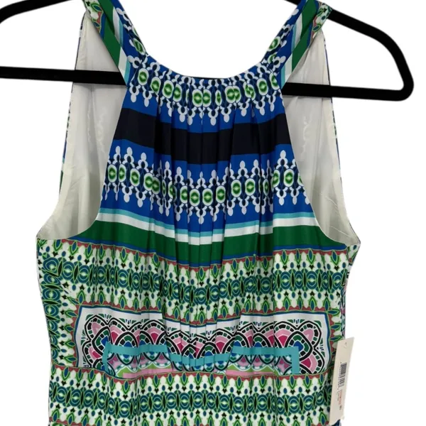 NWT Eliza J Scarf Print Chiffon Maxi Dress‎ Size 2 Vacation Feminine Colorful - Image 7