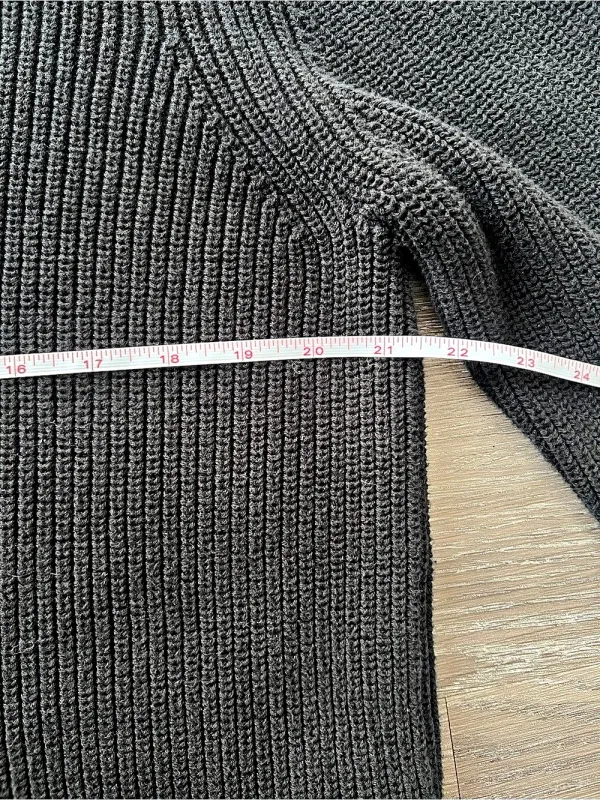 Goodthreads Women’s L Black 100% Cotton Shaker Knit Crewneck Sweater - Image 10