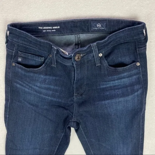 AG The Legging Ankle Stretch Dark‎ Wash Denim Super Skinny Jean - Image 3