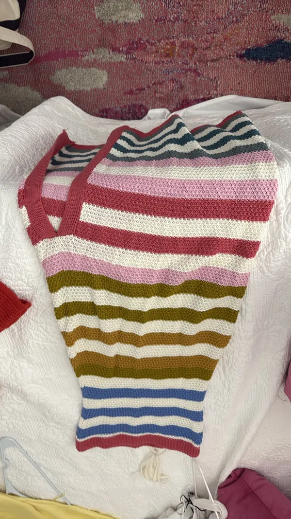 Striped strapless boutique dress - Image 5