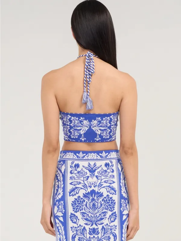 Farm Rio 🌸 DELICATE TAPESTRY KNIT TOP - Image 3