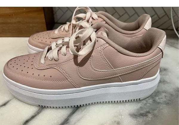Nike Court Vision Alta Women's Size 9 Shoes DM0113-600 Pink White - Image 5