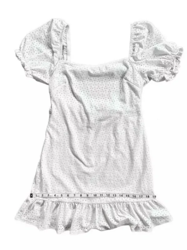 Speechless Eyelet Open Back Boho Prairie Core Mini Dress Sz Large Juniors - Image 13