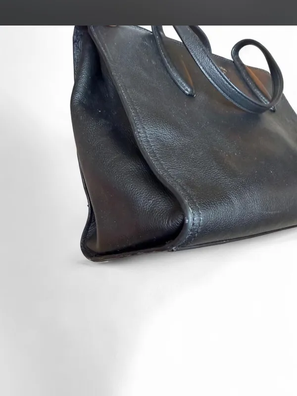 Kate Spade Rowe Medium Top Zip Satchel in Pebble Leather Black - Image 9