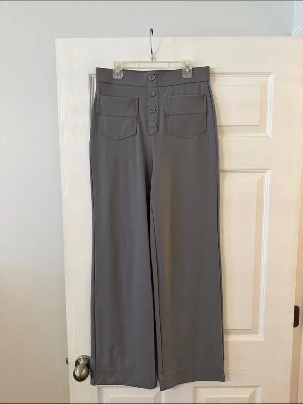 HALARA High-Waist Wide Leg Pants in Gray size M inseam 30” brand new - Image 2