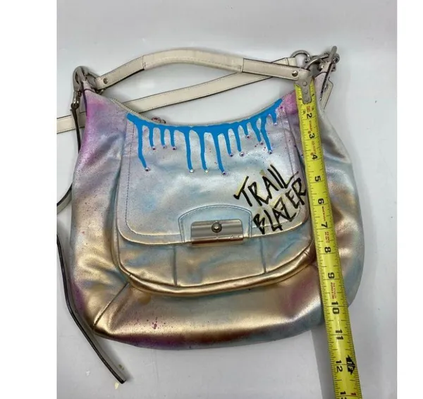 Coach Leather Crossbody Multicolor Customized - Image 8