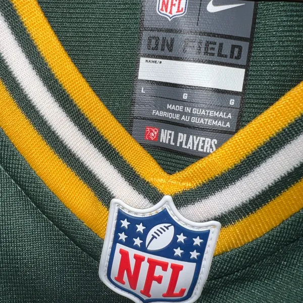 NFL Green‎ Bay Packers Green and Yellow Relaxed Fit Jersey - Image 3