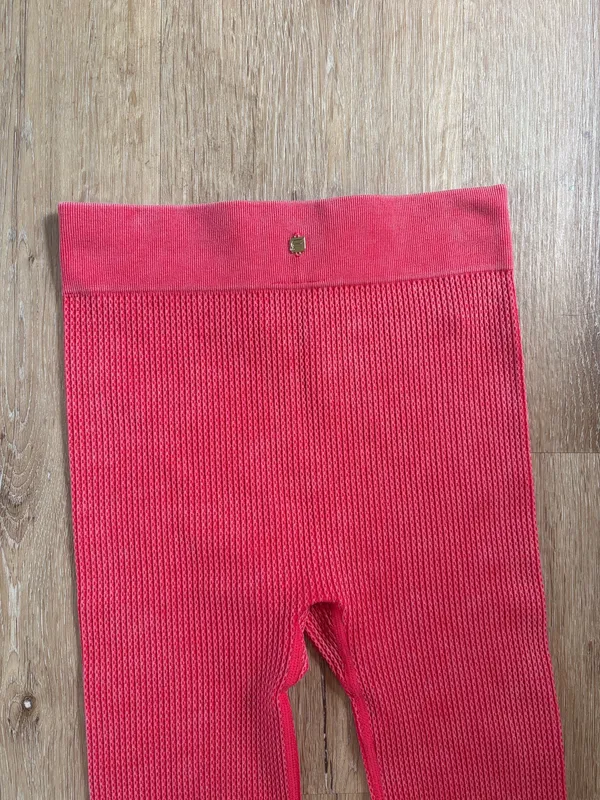 Fabletics Red Ribbed Matching Yoga Set - Image 11