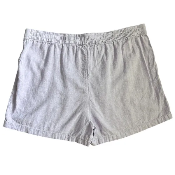 J. Crew Linen Blend Drawstring Shorts in Lavender Pockets Size Large‎ - Image 6