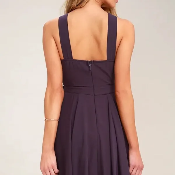 Lulu’s Forevermore Dusty Purple Skater Dress - Image 4