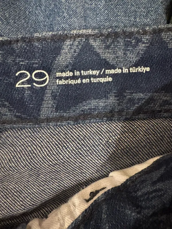 Pilcro high waist flared leg floral print blue jeans sz 29 - Image 5