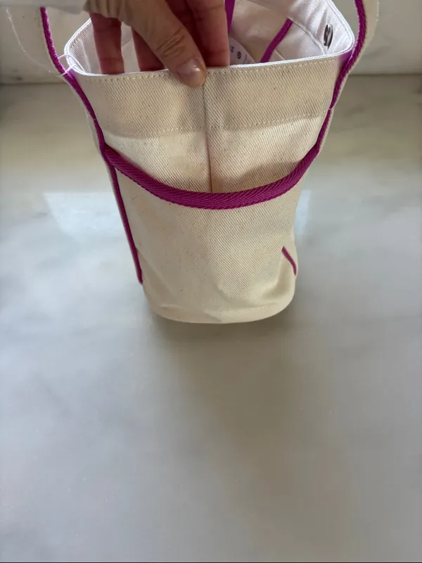 lululemon athletica Cream Tote with Pink Trim - Image 5