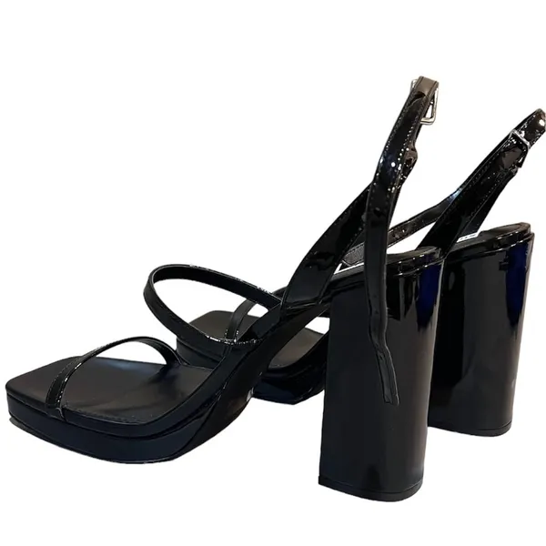 Steve Madden, SUSAN Black Patent Heels size 10M NWOB - Image 3