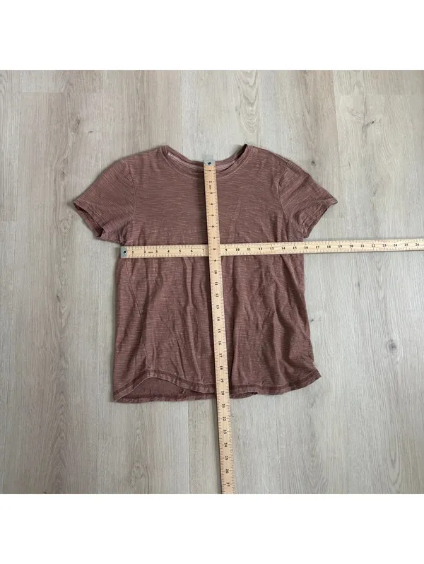 Anthropologie Pilcro EUC Women's 100% Cotton Brown Short Sleeve Tee Size XS - Image 6