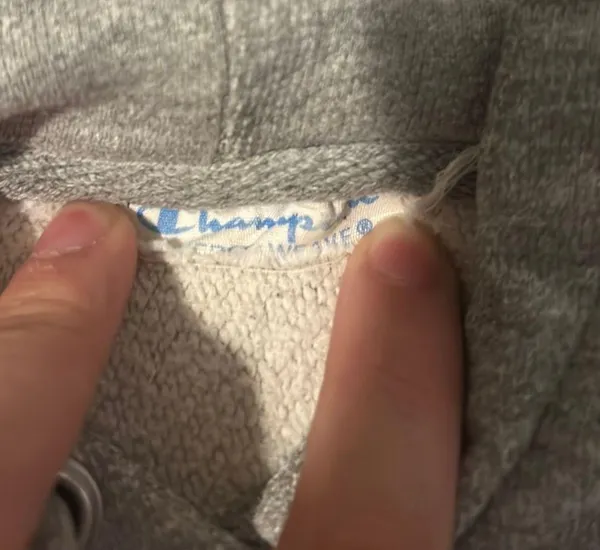 Champion Gray  Hoodie - Image 8