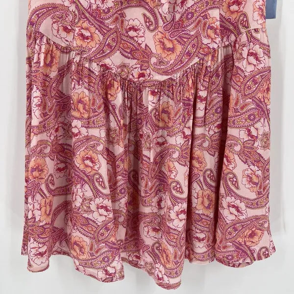 Majorelle Viola Pink Mini‎ Dress Medium Revolve Paisley Floral Sleeveless Girly - Image 5