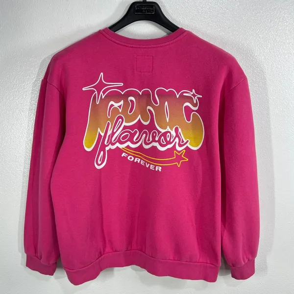 Poppi x Target Iconic Flavors Forever Pink Crewneck Sweatshirt‎ Back Graphic XXL - Image 2