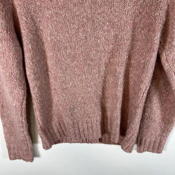 L.L. Bean Womens Long Sleeve Button-Up Wool Blend Pink‎ Sweater Sz S Cottagecore - Image 8