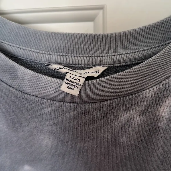 American Eagle Cropped Tie Dye Sweatshirt - Image 2