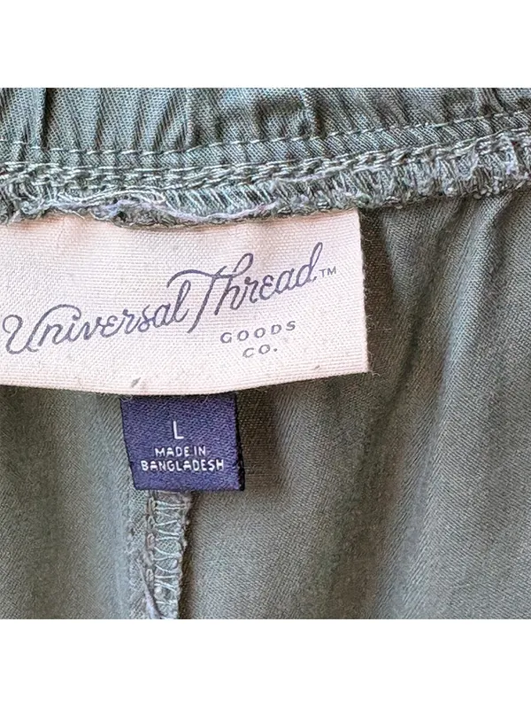 Universal Threads Olive Green Casual Jogger Pants Size L - Image 3