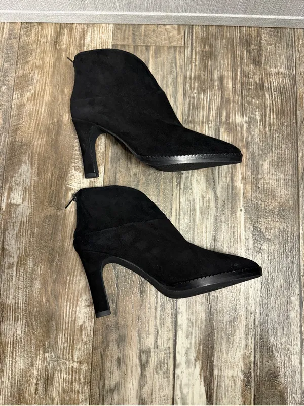 Black High Heel Ankle Bootie Size 9 - Image 7