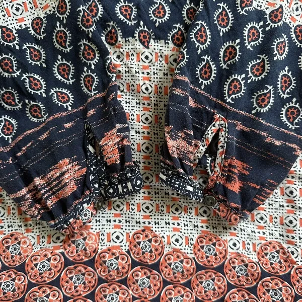 ZARA Basic Patchwork Dress Medium - Image 4