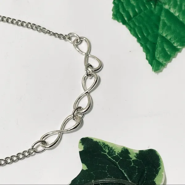 Triple Infinity Statement Necklace New - Image 4