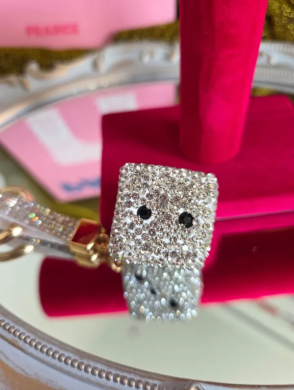 Bling Dice Keychain Bagcharm Silver - Image 9