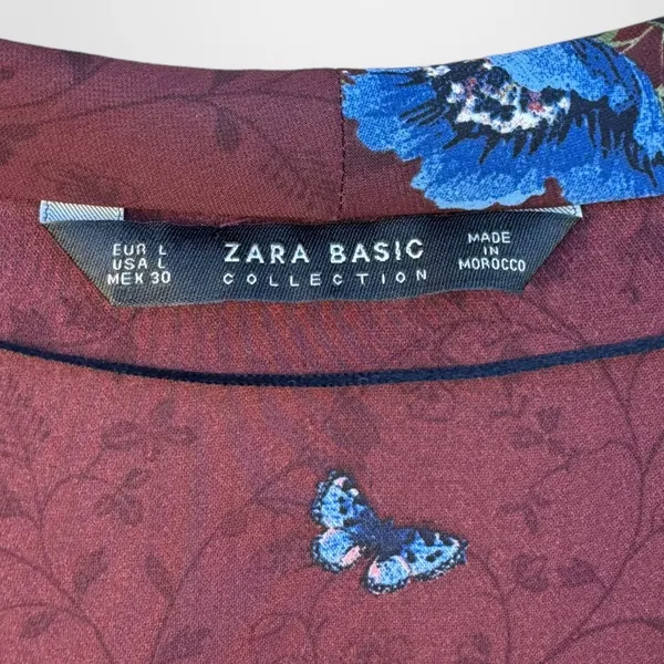 Floral Wrap Blouse - Image 4