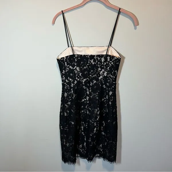 Lulu's‎ Black Floral Lace Mini Dress Keep It Social XS - Image 6