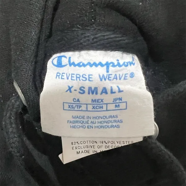 Champion Girls' Full Zip Hoodie Black XS Long Sleeve Casual - Image 6