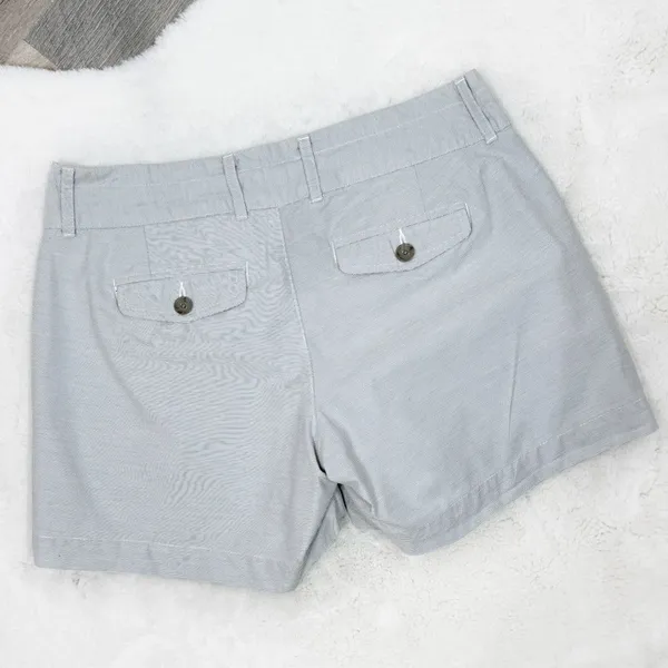 Banana Republic Micro‎ Striped Chino Shorts Grey 4 - Image 4