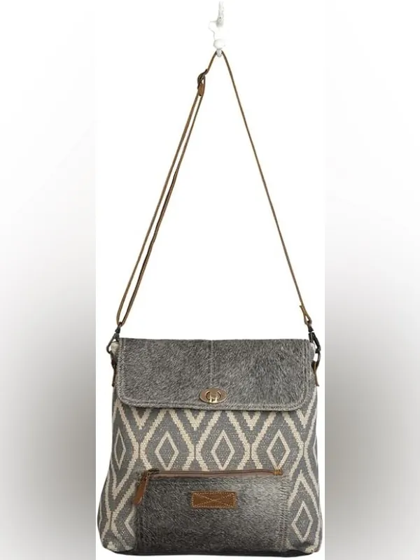 $89 NWOT Myra Bag Grainy Gray Shoulder Bag S-2557, Multicoloured - Image 4