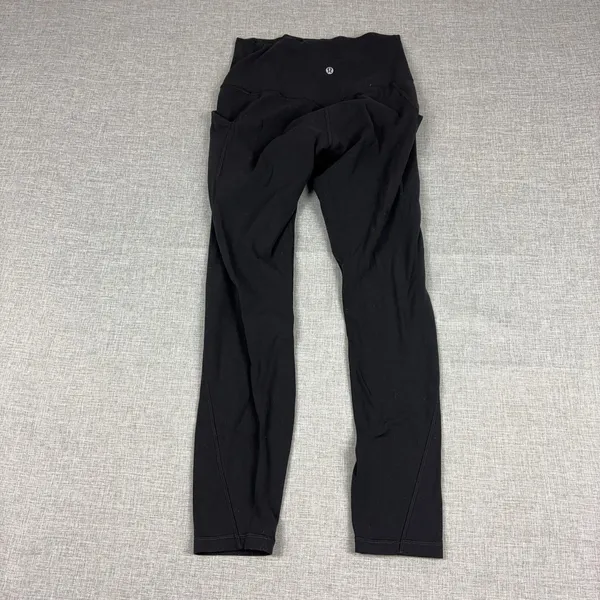 Lululemon Align High Rise Pants Womens 6 Black 25" Pockets Nulu LW5EHBS - Image 3