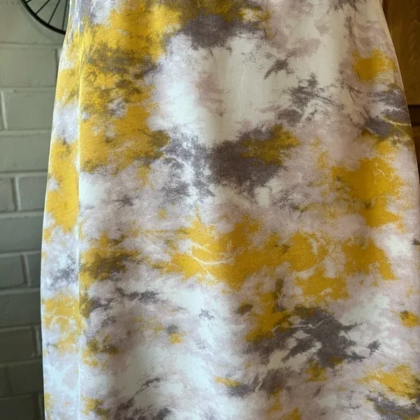 ASTR THE LABEL yellow tie dye mini dress size M EUC summer party - Image 5