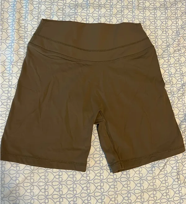 Oner Active Olive Brown High-Rise Bike Shorts - Image 2