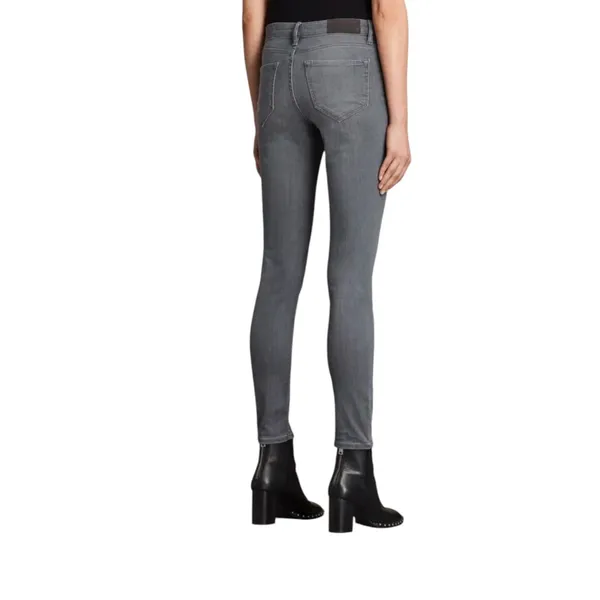 All Saints Mast Fit Gray Denim Skinny Jeans Pants 28 - Image 2