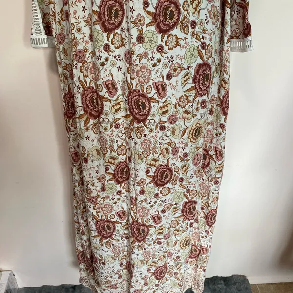 LUCCA- vintage Floral embroided lace Maxi Dress - Image 4