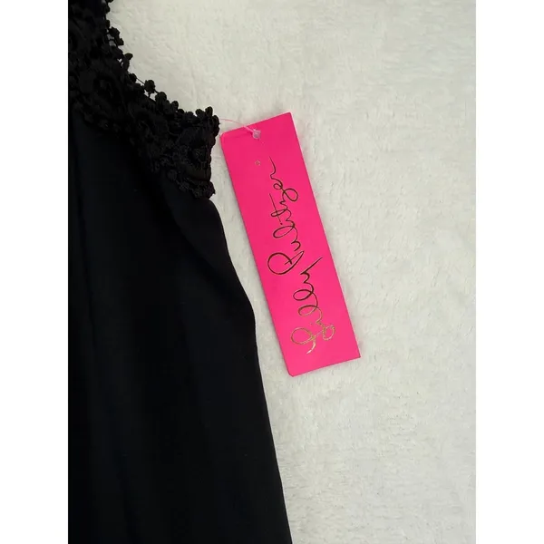 Lilly Pulitzer Harmon Shift Dress Onyx Black Lace High Neck 006345 Womens Size 0 - Image 6